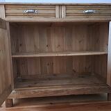 Old Parisian sideboard in raw wood