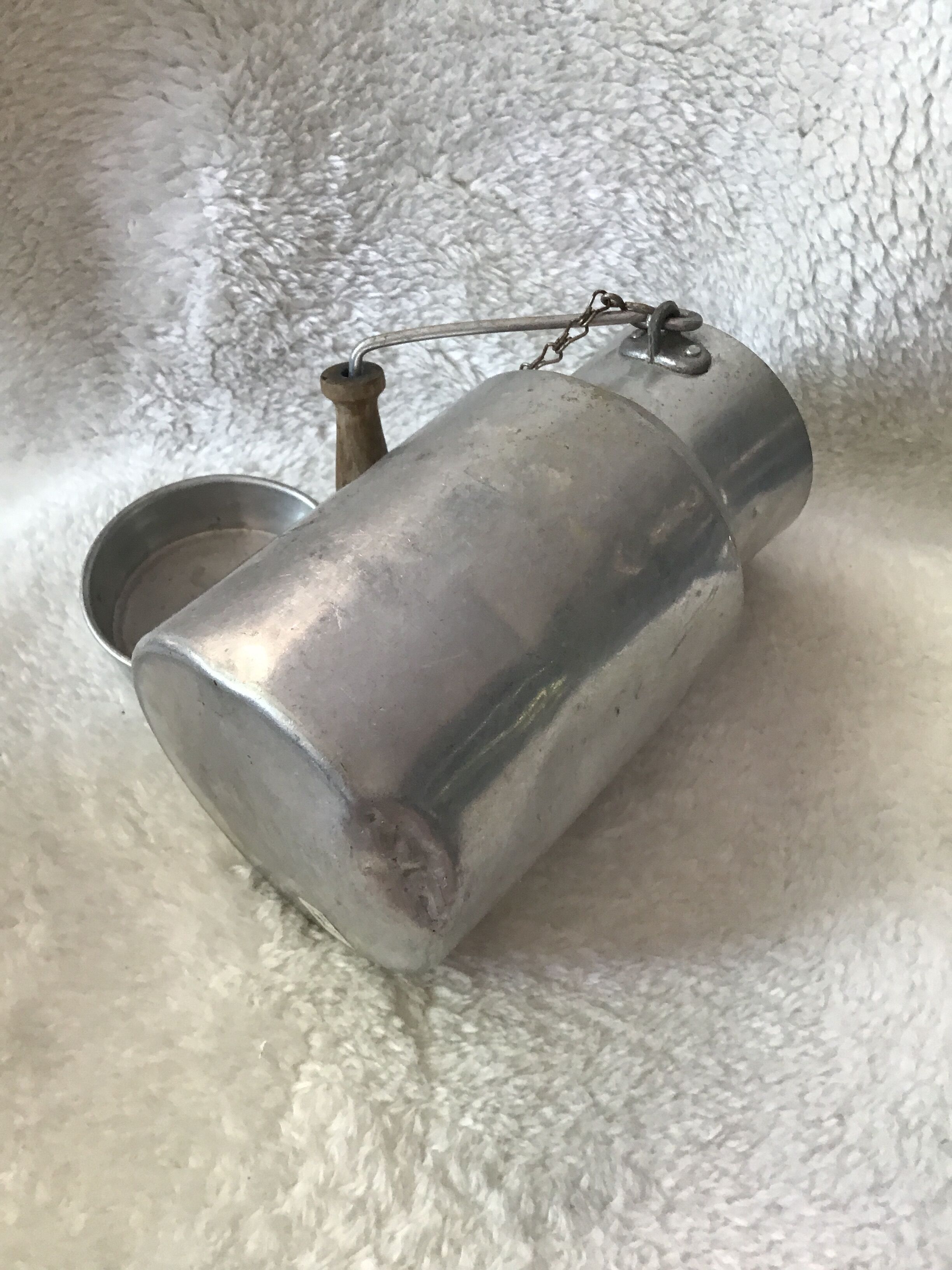 Metal milk jug