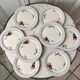 Set of 8 longchamp dessert plates hand painted 30s-40s