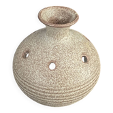 Vase picture flower in Vallauris stoneware