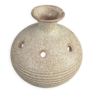 Vase pique-fleurs en grès Vallauris