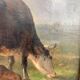 The herd. oil on canvas xixth j Paris