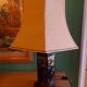 Lampe pagode , abat jour soie