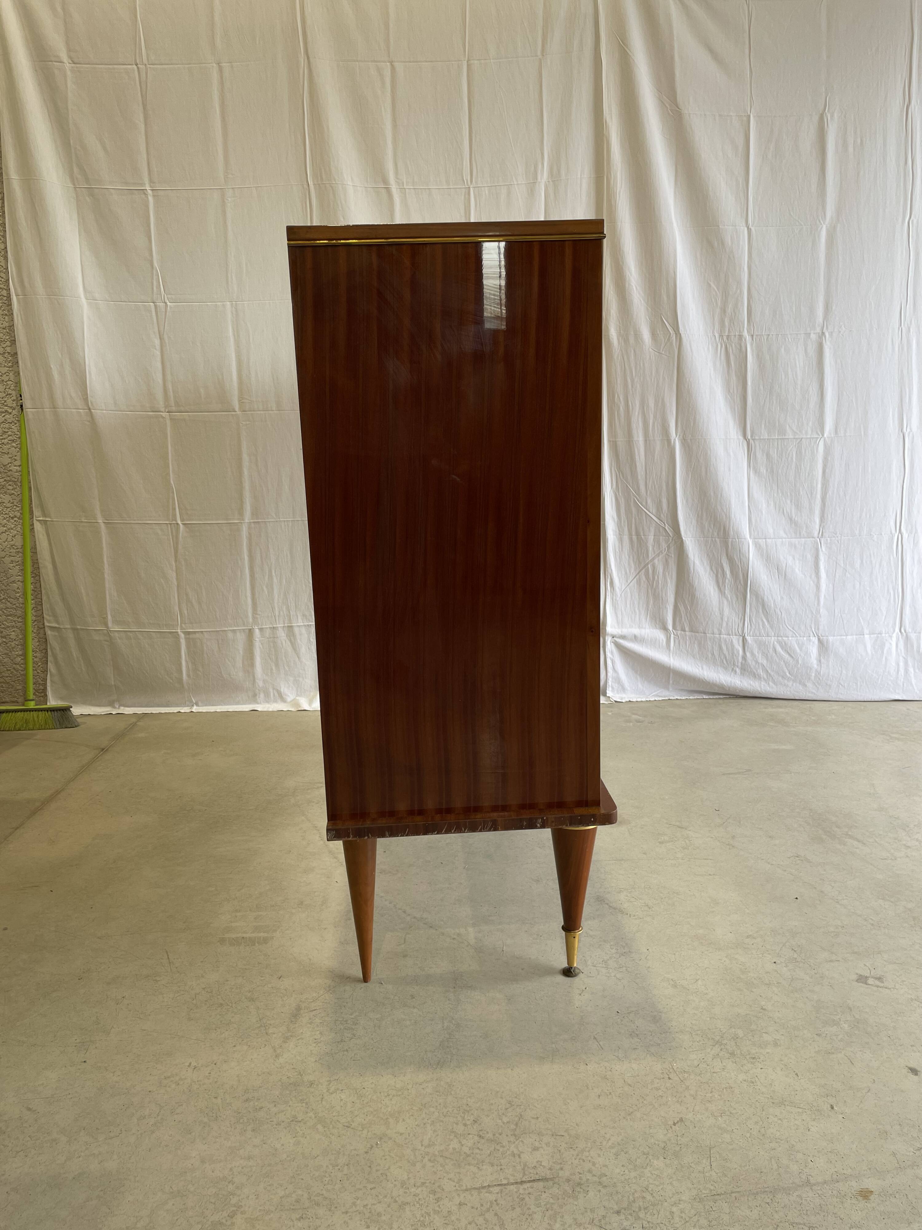 Showcase cabinet vintage wooden storage