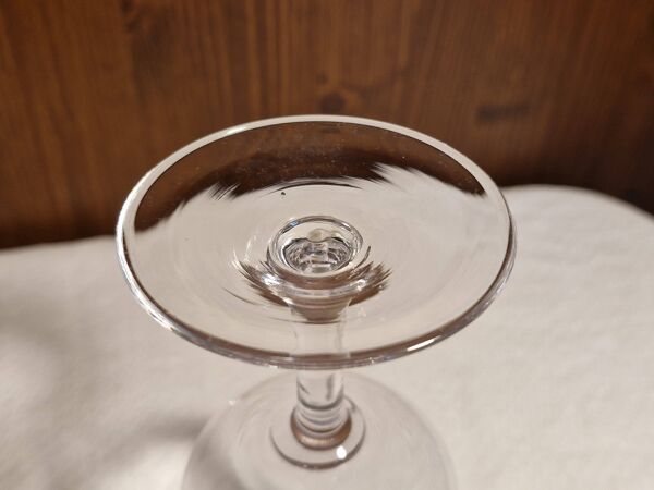 8 Verres à vin en cristal des années 25/30- Logo Vins camp Romain