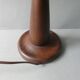 Teak lamp with a rope shade, around 1950.