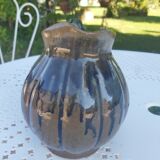 Enamelled stoneware pitcher