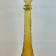 Large cathedral glass bottle circa 1970, probably Italy? 56 cm