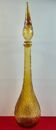 Large cathedral glass bottle circa 1970, probably Italy? 56 cm