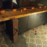 Old workbench, workshop furniture, sideboard