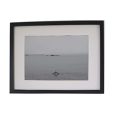 Black and white photograph on aluminium - Saint Malo, Bon Secours swimming pool