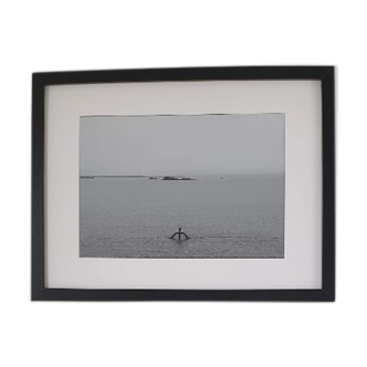 Photographie noir et blanc sur alu - Saint Malo piscine du Bon Secours