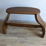 Solid oak organ bench