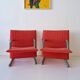 Authentic ARFLEX Italy T-Line lounge chair pair