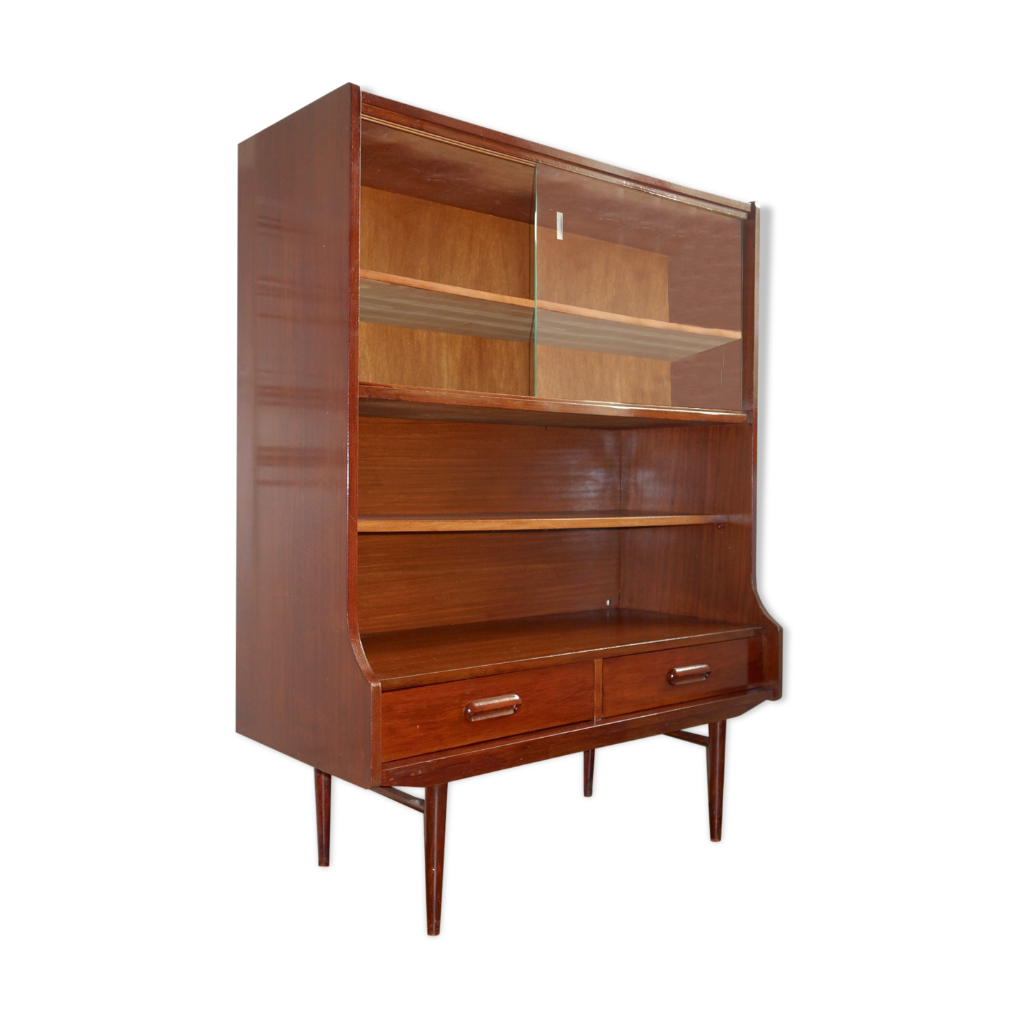 Scandinavian teak library from the 1960s
