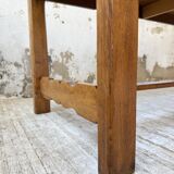 Table de ferme en chêne 2m
