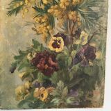 Oil on old canvas