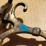 Pair of antique gilt bronze coat hooks