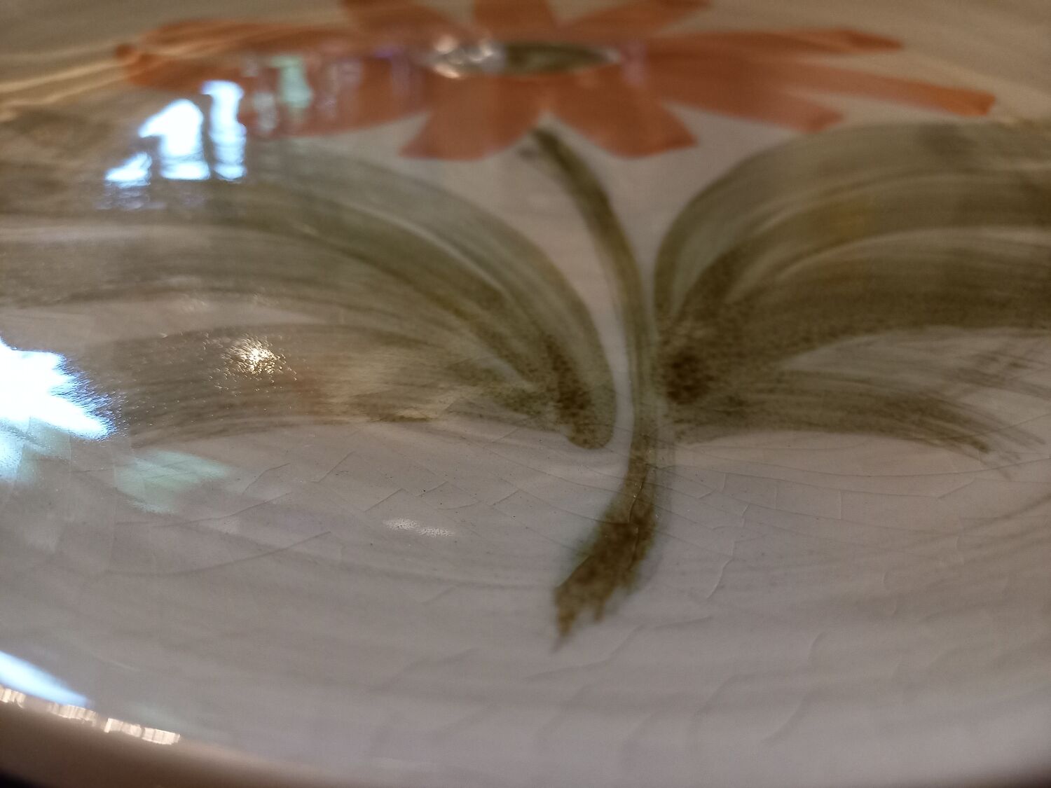 6 flat plates Saint Amand model Isis vintage 1960s 1970s