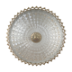Glass and brass ceiling lamp