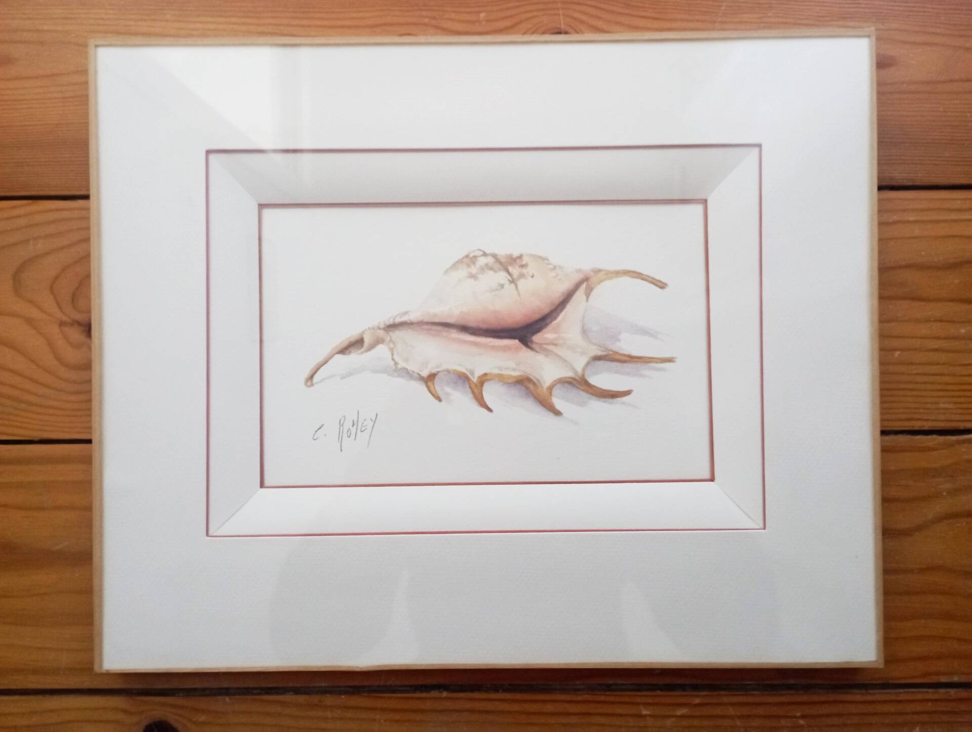 Watercolor signed Romey