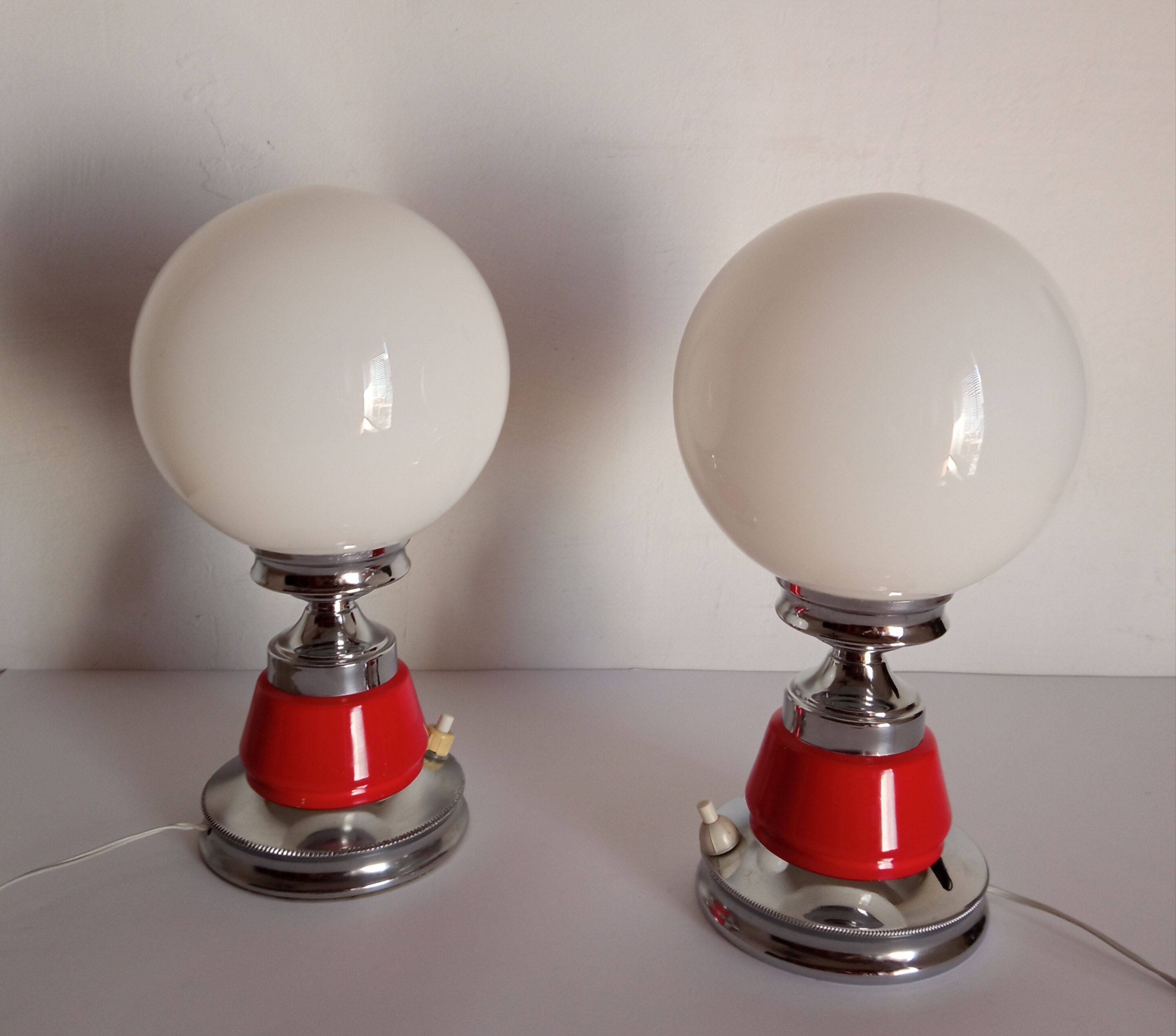 Pair of bedside lamps