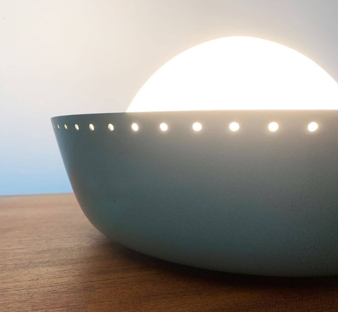 Mid-century German minimalist ceiling lamp by Bega.