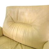 Fauteuil De Sede DS-35 en cuir crème, Suisse années 1970