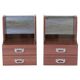 Tables de chevet vintage italiennes en palissandre, lot de deux
