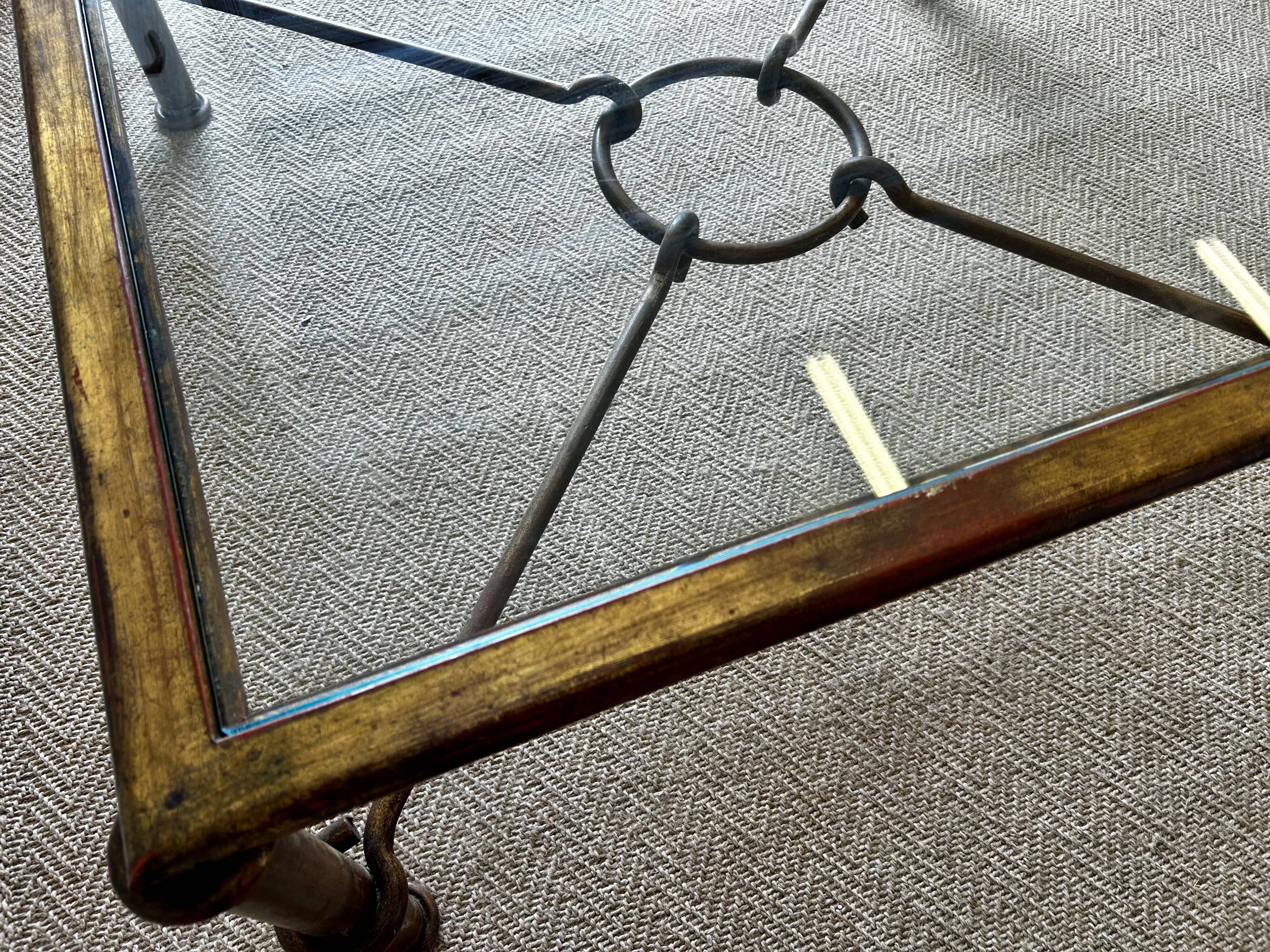XL Gilt Coffee Table, Italy, 1970's, by Giovanni Banci for Hermes