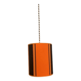 Orange and brown seventies pendant light