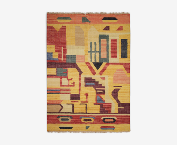 Tapis Kilim abstrait moderne 127x180cm