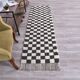 Brown White Vintage Runner Rug 69x249Cm SK 241394