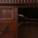 French 16th Century Antique oak hand carved wardrobe