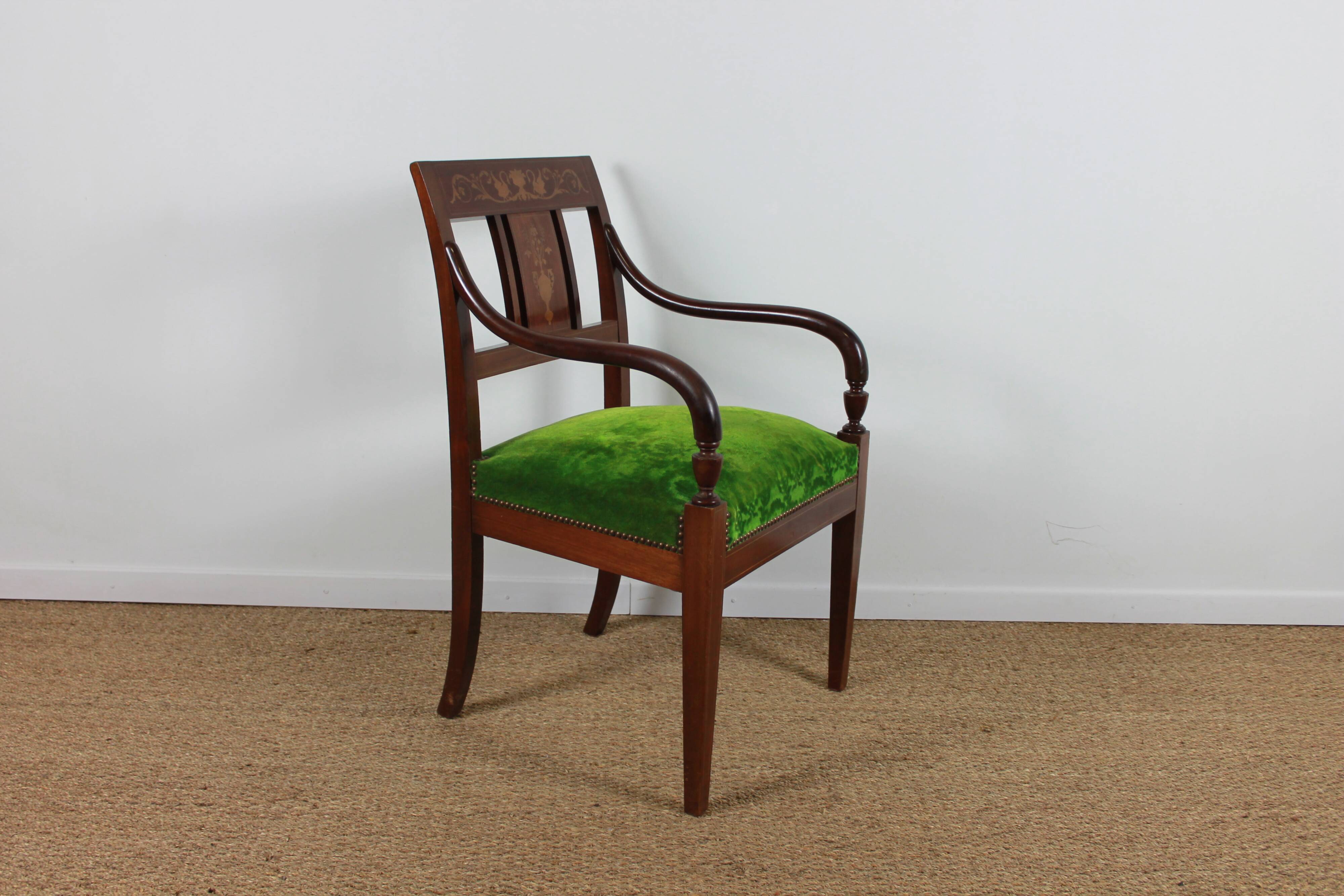 Empire style armchairs