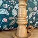 Vintage wooden turned candle holder