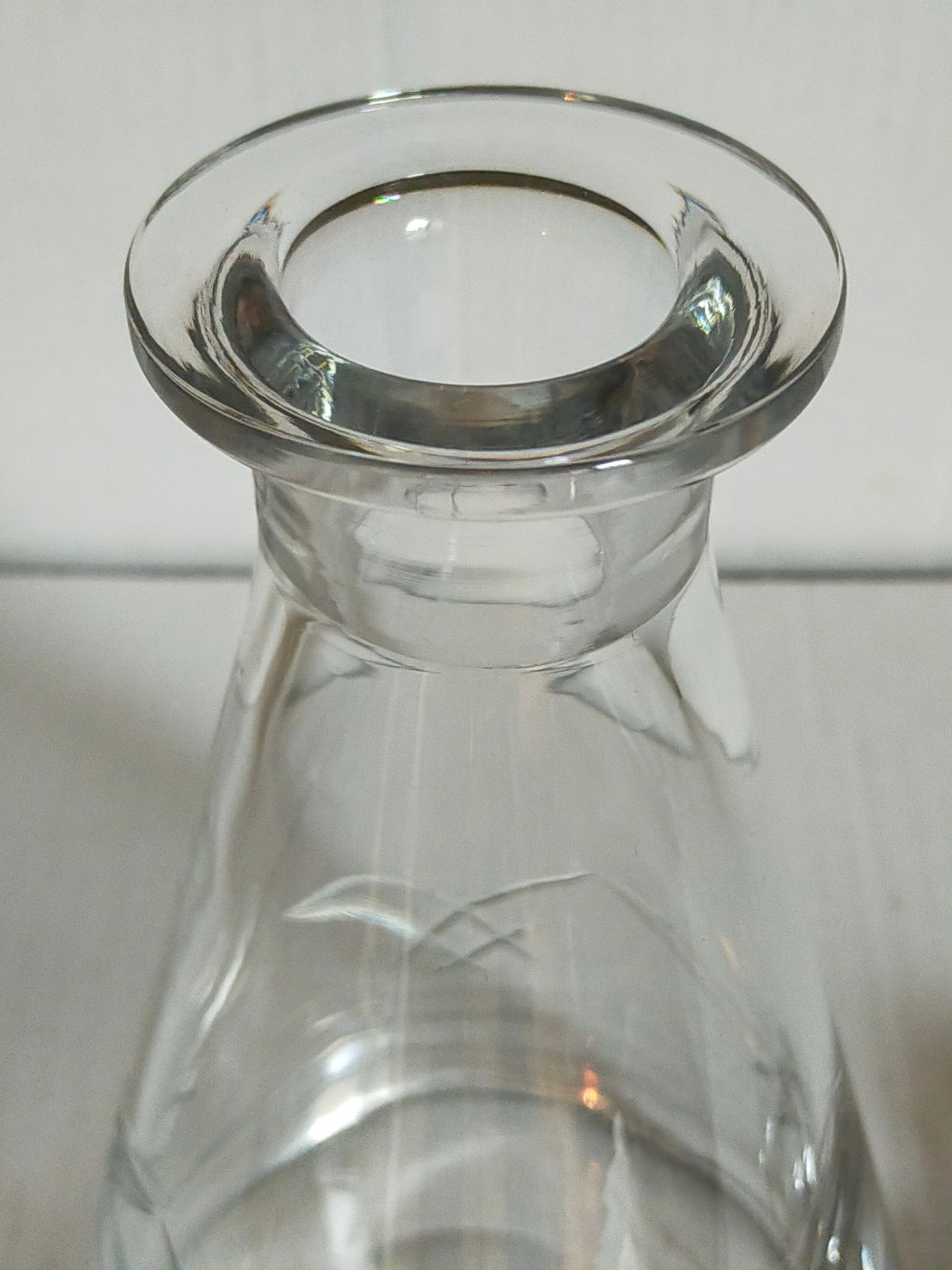 Carafe en cristal Art-Déco début XXème