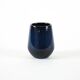 Vase en céramique bleu marine, design danois, années 1970, fabriqué au Danemark