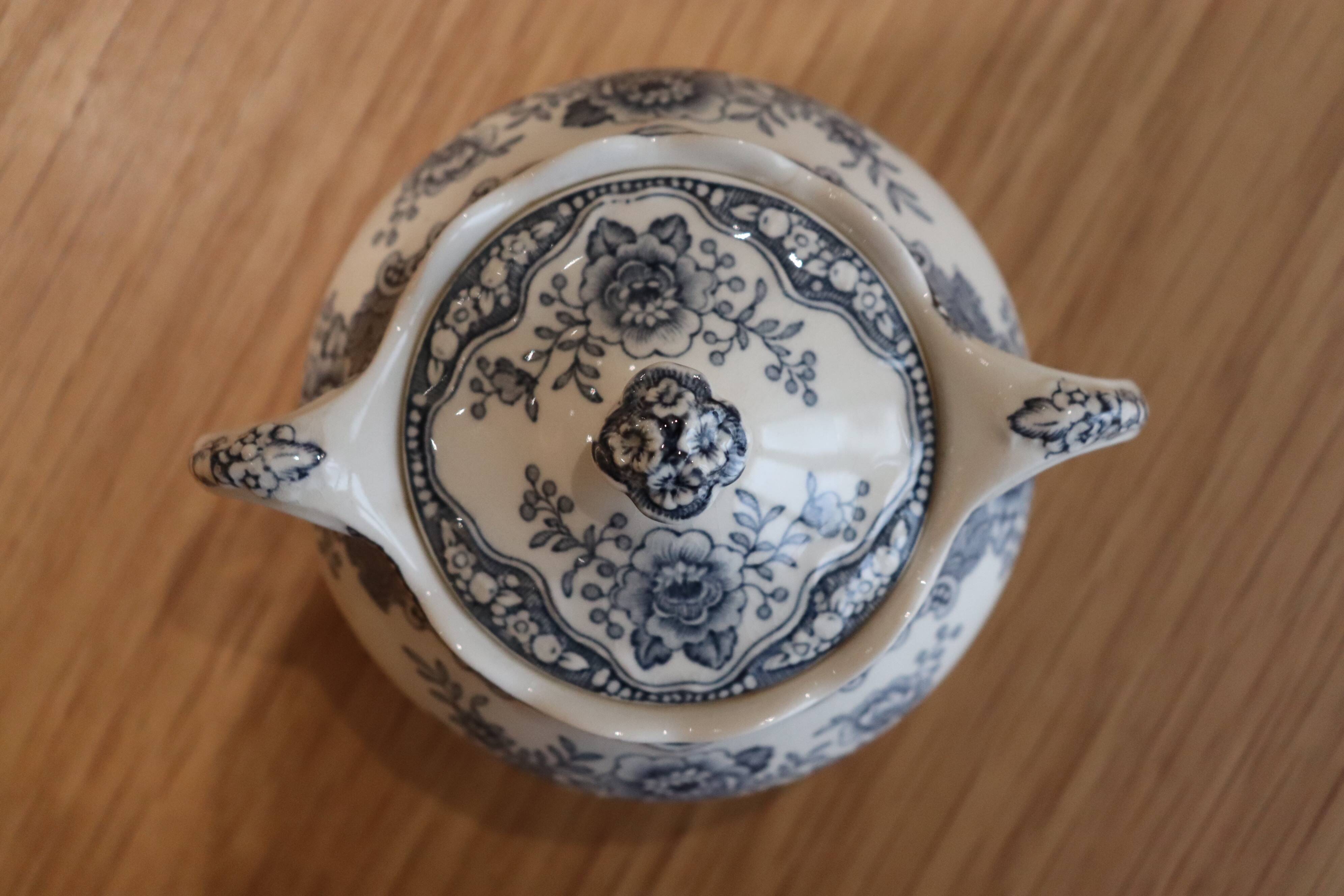 Service à café "Bristol" Crown Ducal, complet, Porcelaine anglaise de 1930