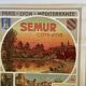 Original poster chemin de fer plm - semur en auxois, henri polard