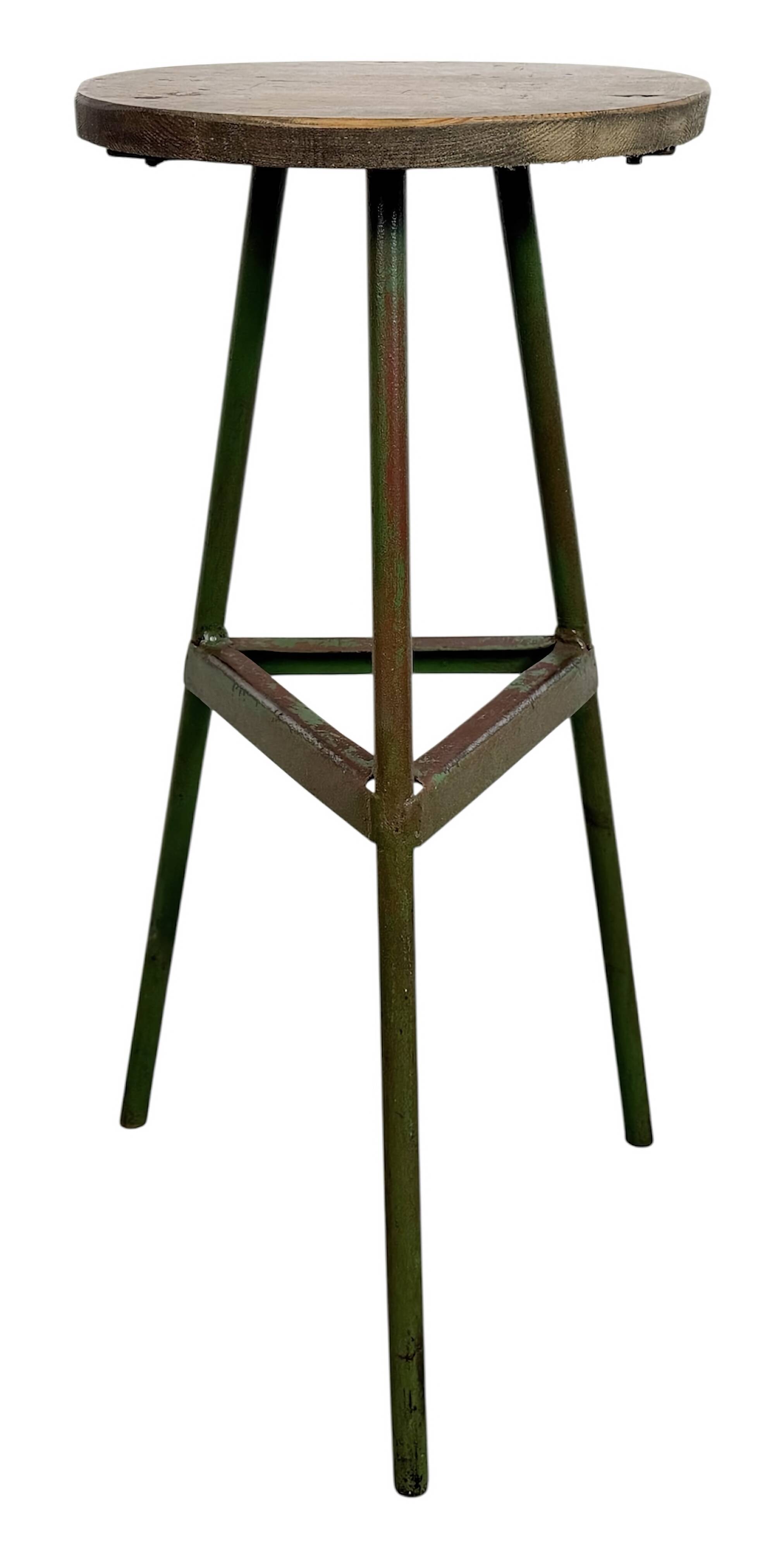 Green Industrial Workshop Stool, 1960s