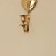 Vintage Brass Heart Shaped Wall Sconces