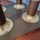 Space Age ceiling light/wall lamp in brass, Cosack Leuchten, 1970.