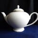 White porcelain teapot