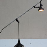 Lampe atelier Singer articulée de machine a coudre industrielle vers 1930
