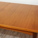 Scandinavian extendable teak dining table 1960