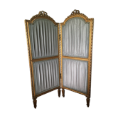 Charmant paravent style XVIIIe siècle Louis XVI  cheminée gris dorure