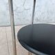 Table basse métal chrome et skaï 1950s
