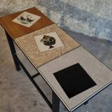 Vintage coffee table with tiles