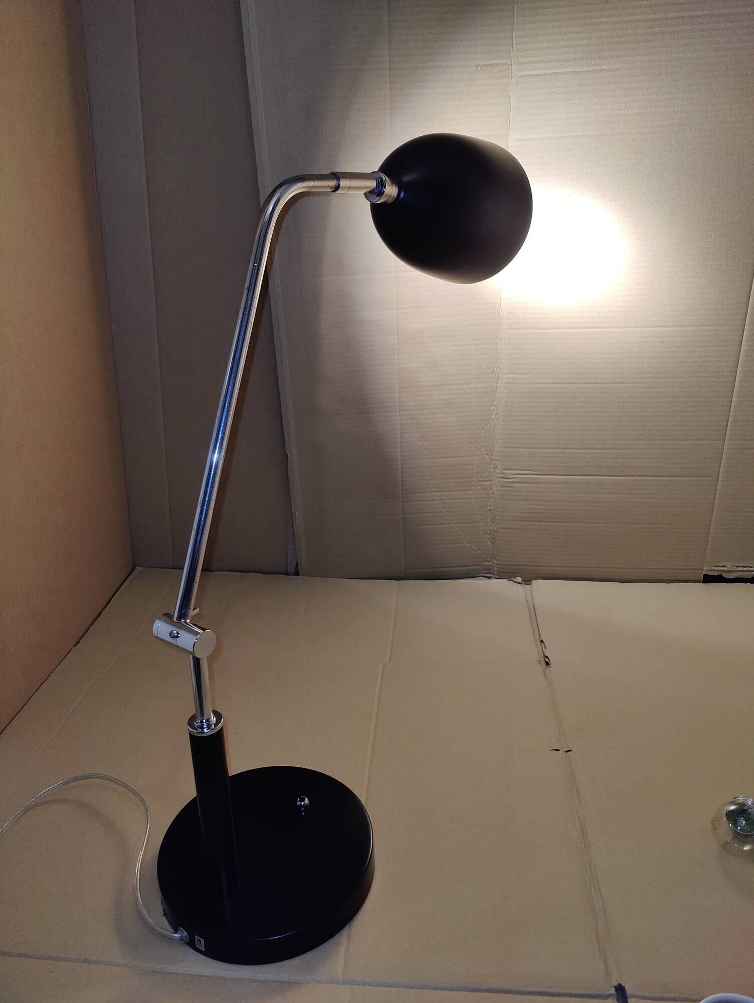 Black minimalist desk lamp MarkSlöjd (Sweden) Fredrikshamn Art Deco